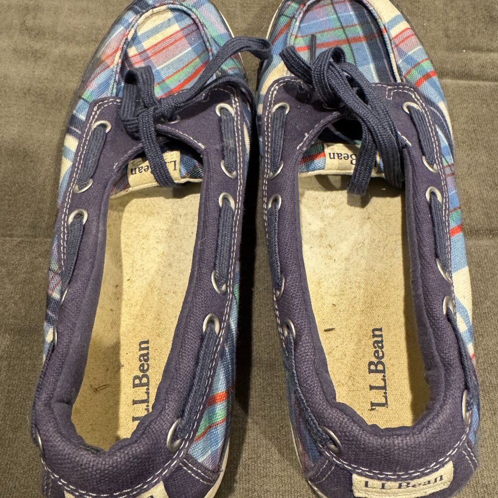 Plaid LL Bean Boat Shoes